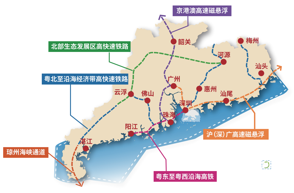 深圳到上海只需2.5小时 沪深广磁悬浮路线和规划出炉
