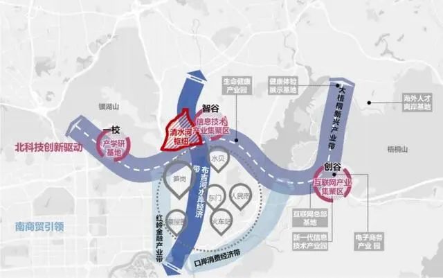 深圳清水河枢纽规划（位置+效果图）