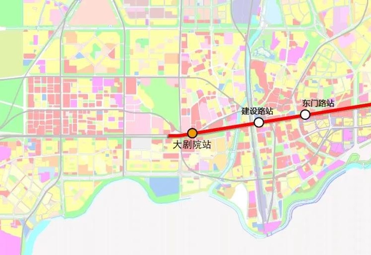 深圳地铁5号线西延​大剧院站最新建设进展